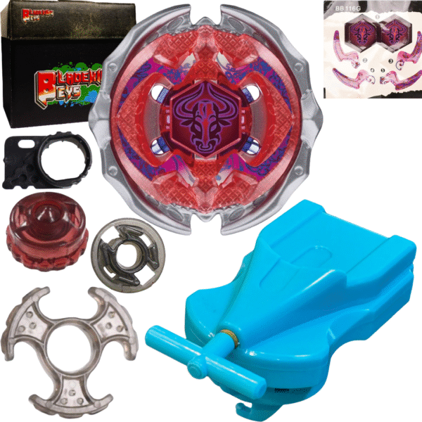 BLADEKING BEYS BB-00-116F Forbidden Ionis ED145FB + 1 Way String Launcher (Right Spin) + Toy Storage Box