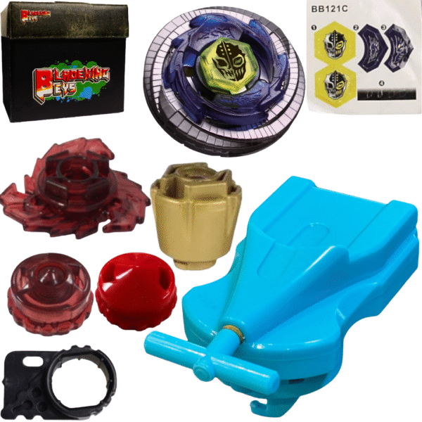 BLADEKING BEYS BB121 Duo Uranus 230WD + 1 Way String Launcher (Right Spin) + Toy Storage Box