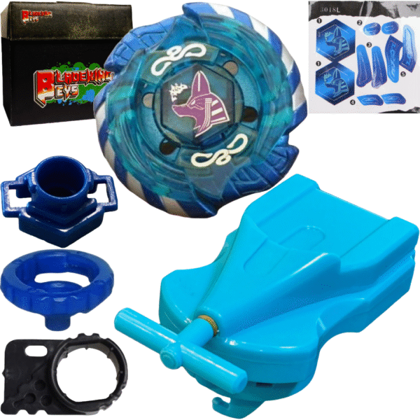 BLADEKING BEYS B116 Mercurry Anubius 85XF + 1 Way String Launcher (Right Spin) + Toy Storage Box