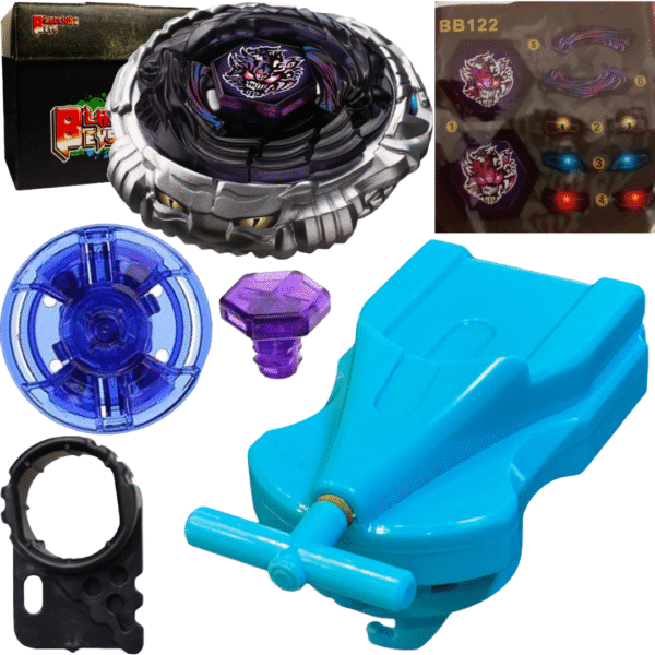 BLADEKING BEYS BB122 Diabla' Nemesis X:D +1 Way String Launcher (Right Spin) + Toys Storage Box
