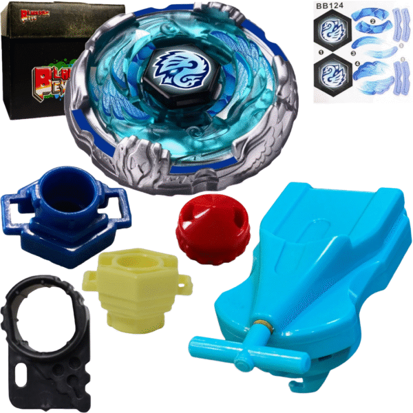 BLADEKING BEYS BB124 Kreis Cygnus 145WD + 1 Way String Launcher (Right Spin) + Toy Storage Box