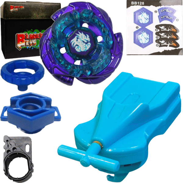 BLADEKING BEYS BB-M28 Omega'-Dragonis 85XF + 1 Way String Launcher (Right Spin)+Toy Storage Box