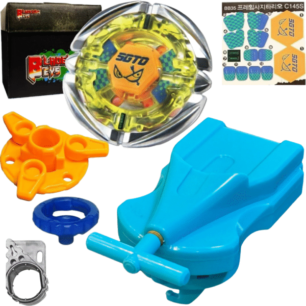 BLADEKING BEYS BB35 Flame Sagittario C145S+1 Way String Launcher (Right Spin) + Toy Storage Box