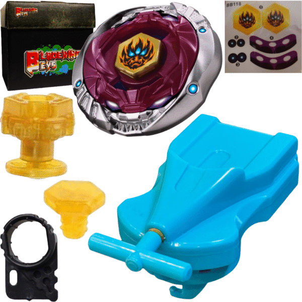 BLADEKING BEYS BB118 Phantam Orian' B:D + 1 Way String Launcher (Right Spin) + Toy Storage Box