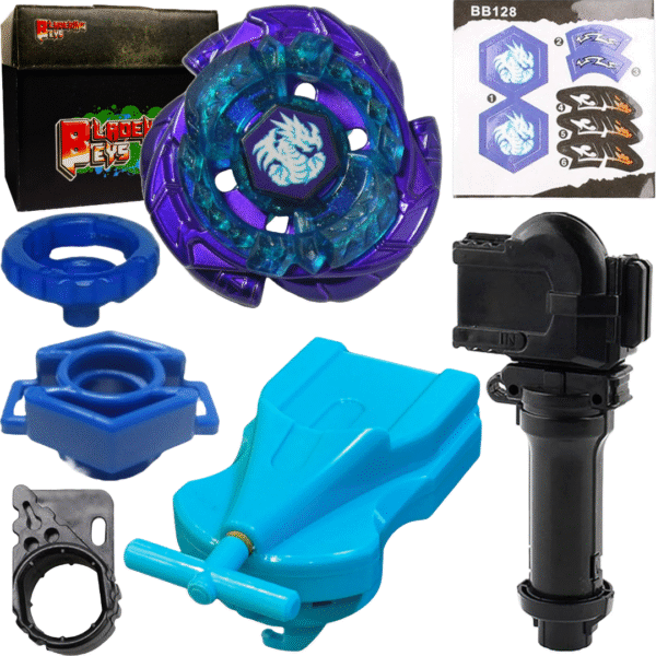 BLADEKING BEYS BB-M28 Omega'-Dragonis 85XF + 1 Way String Launcher (Right Spin)+Toy Storage Box