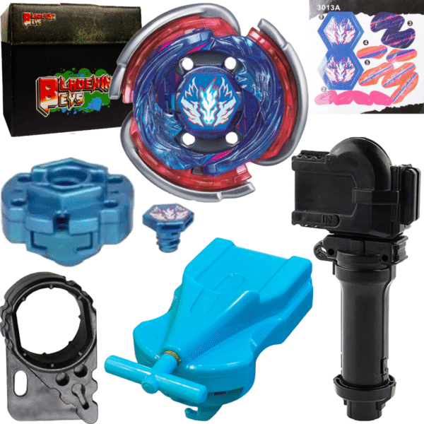 BLADEKING BEYS BB-105 Cosmec' Pegasis F:D + 1 Way String Launcher (Right Spin)+Toys Storage Box