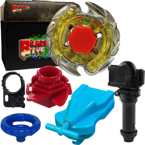 BLADEKING BEYS BB56 EvilGemios DF145FS + 1 Way String Launcher (Right Spin) + Toy storage Box