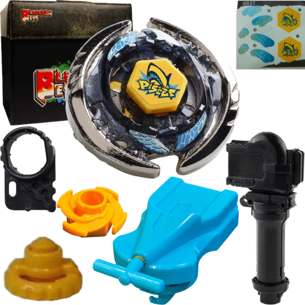 BLADEKING BEYS BB57 Thermal Pisces T125ES + 1 Way String Launcher (Right Spin) + Toys Storage  Box