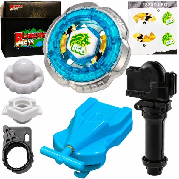 BLADEKING BEYS BB30 Rock Leon' 145WB + 1 Way String Launcher (Right Spin) + Toy Storage Box