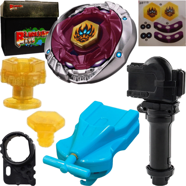 BLADEKING BEYS BB118 Phantam Orian' B:D + 1 Way String Launcher (Right Spin) + Toy Storage Box