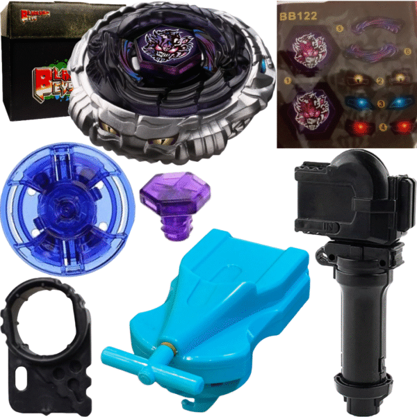 BLADEKING BEYS BB122 Diabla' Nemesis X:D +1 Way String Launcher (Right Spin) + Toys Storage Box