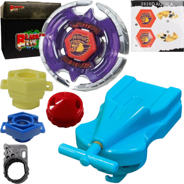 BLADEKING BEYS BB47 Earth Eagle 145WD + 1 Way String Launcher (Right Spin) + Toy Storage Box