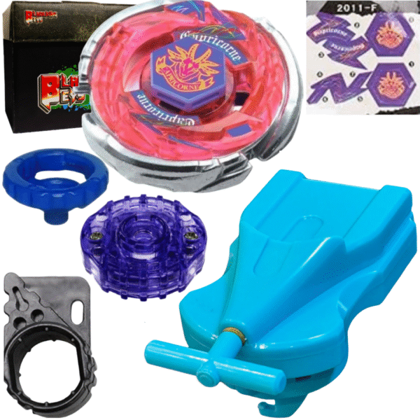 BLADEKING BEYS BB50 Stom' Capricon M145Q + 1 Way String Launcher (Right Spin) + Toy Storage Box