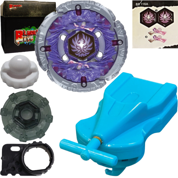BLADEKING BEYS BB116 Jad' Jupitar S130RB + 1 Way String Launcher (Right Spin) + Toy Storage Box