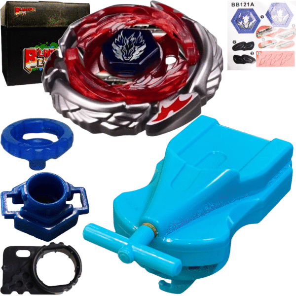 BLADEKING BEYS BB124 Kreis Cygnus 145WD + 1 Way String Launcher (Right Spin) + Toy Storage Box