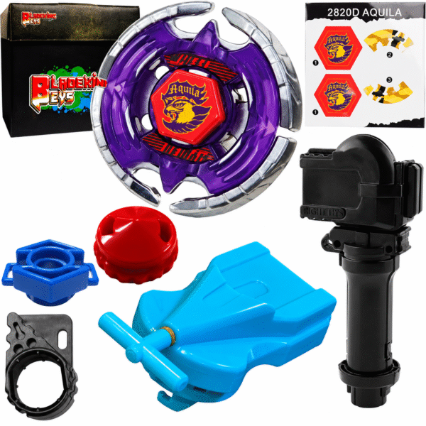 BLADEKING BEYS BB47 Earth Eagle 145WD + 1 Way String Launcher (Right Spin) + Toy Storage Box
