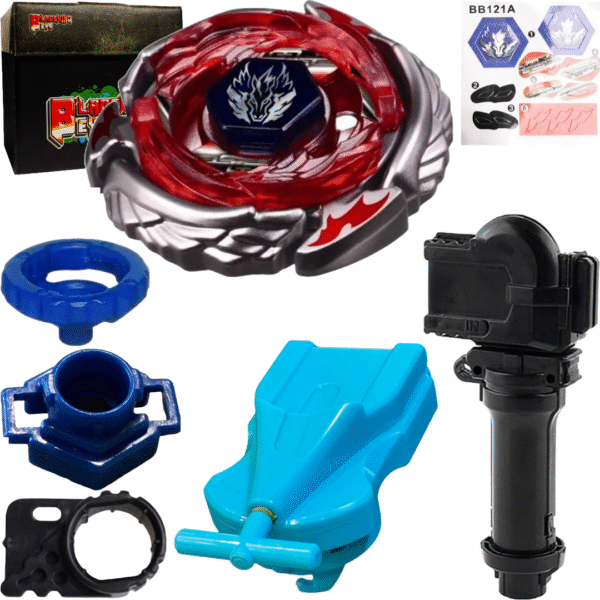 BLADEKING BEYS  BB-121 Wing Pegasis 90WF + 1 Way String Launcher (Right Spin) + Toy Storage Box