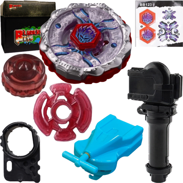 BLADEKING BEYS BB123 Fussion' Had' AD145SWD +1 Way String Launcher (Right Spin)+Toy Storage Box