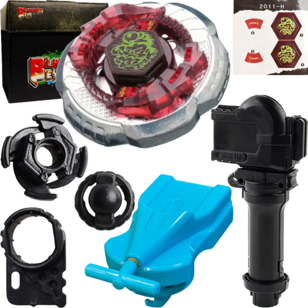 BLADEKING BEYS BB65 Rock Scorpio T125JB + 1 Way String Launcher (Right Spin) + Toy Storage Box