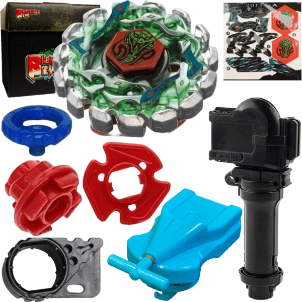 BLADEKING BEYS BB69 Poisen Serpent' SW145SD + 1 Way String Launcher(Right Spin)+Toy Storage Box