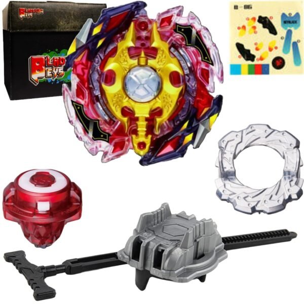 BLADEKING BEYS Pull Rule Launcher Kit- B86 Legend Sprigga' 7 Merg' + LR Pull Rule Launcher + Toy Storage Box