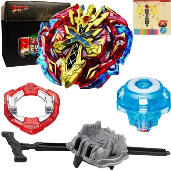 BLADEKING BEYS Pull Rule Launcher Kit- B48 Xeno Xcalib'r Magn'm Impact + LR Pull Rule Launcher + Toy Storage Box