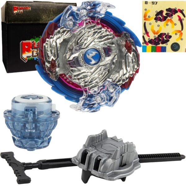 BLADEKING BEYS Pull Rule Launcher Kit- B97 Nightmare Longinus Destroy + LR Pull Rule Launcher + Toy Storage Box