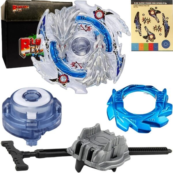 BLADEKING BEYS Pull Rule Launcher Kit- B66 Lost' Longinus Nine Spiral + LR Pull Rule Launcher + Toy Storage Box