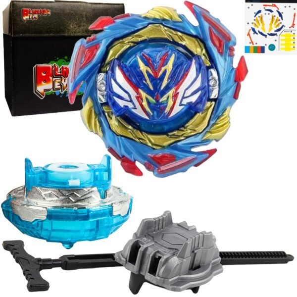 BLADEKING BEYS Pull Rule Launcher Kit- B187 Savior Valkyrie Shot-7 + LR Pull Rule Launcher + Toy Storage Box