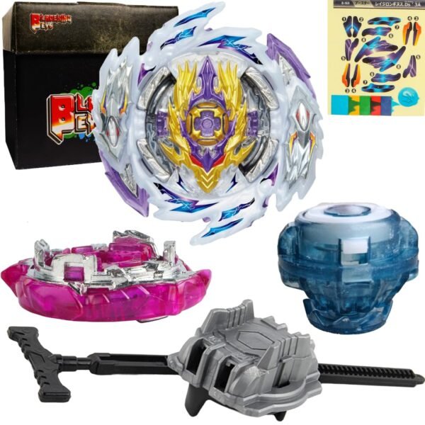 BLADEKING BEYS Pull Rule Launcher Kit- B168 Rage Longinus Destroy 1A + LR Pull Rule Launcher + Toy Storage Box