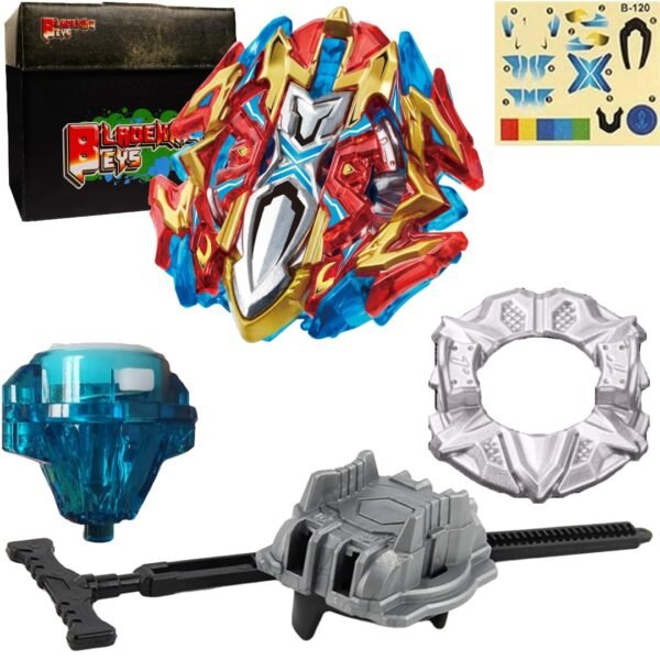 BLADEKING BEYS Pull Rule Launcher Kit- B120 Buster Xcalib'r 1' Sword' + LR Pull Rule Launcher + Toy Storage Box