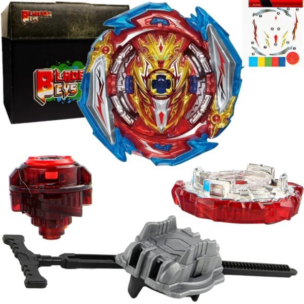 BLADEKING BEYS Pull Rule Launcher Kit- B173-01 Infinite Achiless Dimension' 1B + LR Pull Rule Launcher + Toy Storage Box