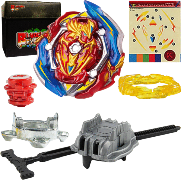 BLADEKING BEYS Pull Rule Launcher Kit- B150 Union Achiless Convert Xt+ Retsu + LR Pull Rule Launcher + Toy Storage Box