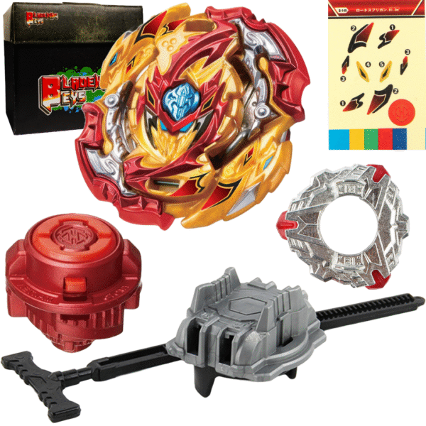 BLADEKING BEYS Pull Rule Launcher Kit- B149 Lord Sprig' Blitz Dimension' + LR Pull Rule Launcher + Toy Storage Box