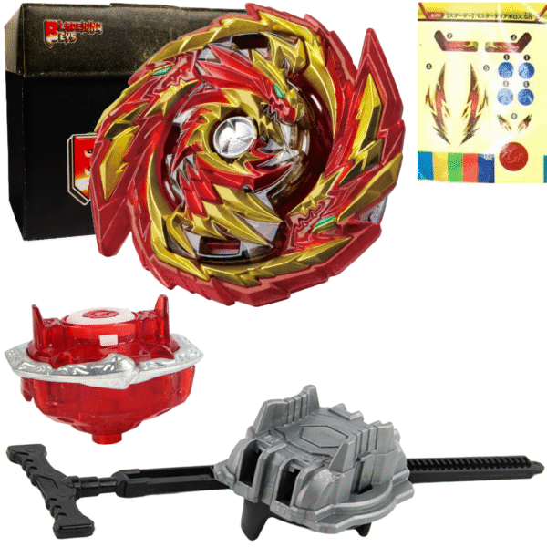 BLADEKING BEYS Pull Rule Launcher Kit- B155 Master Diabolos Generate + LR Pull Rule Launcher + Toy Storage Box
