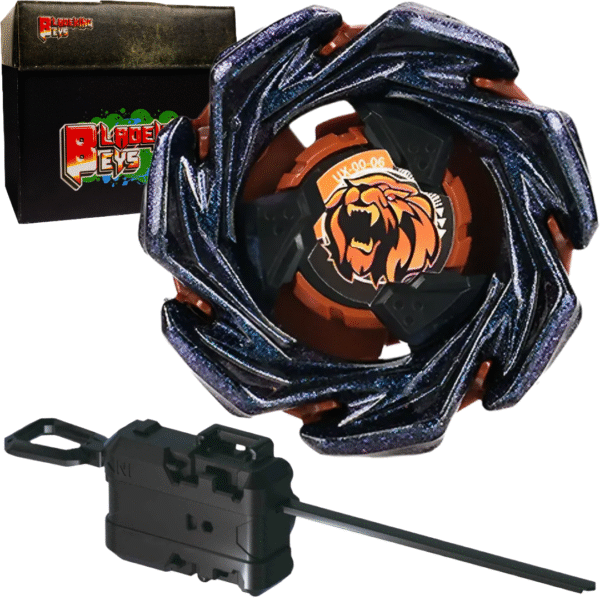 BLADEKING BEYS Launcher Kit- UX-black 00-06 LeonCrest 7-60GN + Winder Launcher + Toy Storage Box