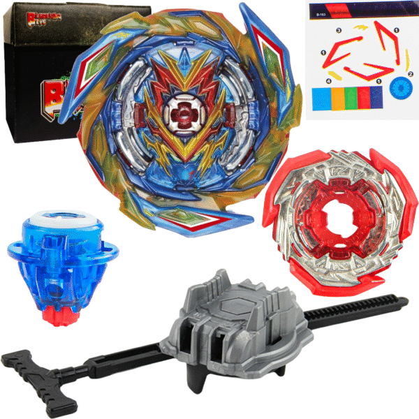 BLADEKING BEYS Pull Rule Launcher Kit- B163 Brave Valkyrie Evolution' 2A + LR Pull Rule Launcher + Toy Storage Box