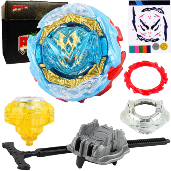 BLADEKING BEYS Pull Rule Launcher Kit- B188-02 Cyclone Belial + LR Pull Rule Launcher + Toy Storage Box