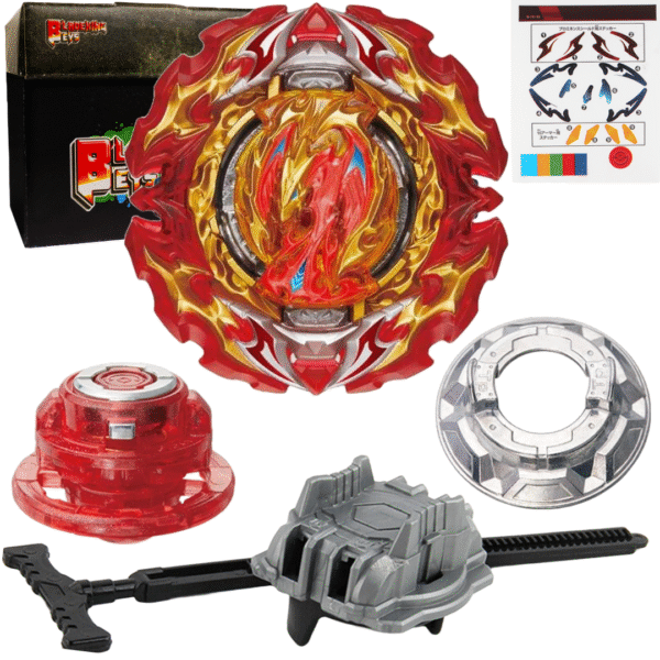 BLADEKING BEYS Pull Rule Launcher Kit- B191-02 Prominence Phoenix Tapered Metal Un10 + LR Pull Rule Launcher + Toy Storage Box