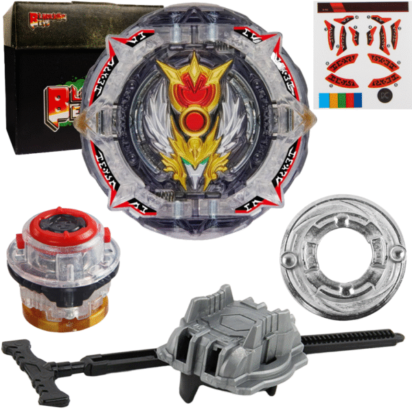 BLADEKING BEYS Pull Rule Launcher Kit- B192 Greatest Raphael Over High Xt+ + LR Pull Rule Launcher + Toy Storage Box