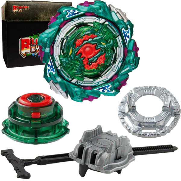 BLADEKING BEYS Pull Rule Launcher Kit- B198-01 Chain Kerbus' Forttresss' Yard'-6 + LR Pull Rule Launcher + Toy Storage Box