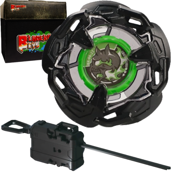 BLADEKING BEYS Launcher Kit- BX-black 00-21 Hells Chain 5-60HT + Winder Launcher + Toy Storage Box
