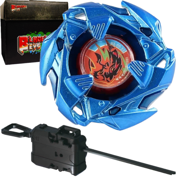 BLADEKING BEYS Launcher Kit- BX-blue 00-33 WeissTiger 3-60U + Winder Launcher + Toy Storage Box