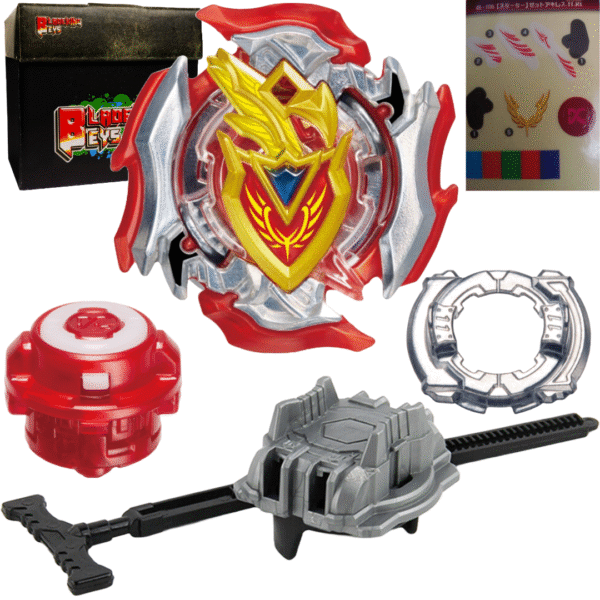 BLADEKING BEYS Pull Rule Launcher Kit- B105 Z Achiless 11 Xtend + LR Pull Rule Launcher + Toy Storage Box