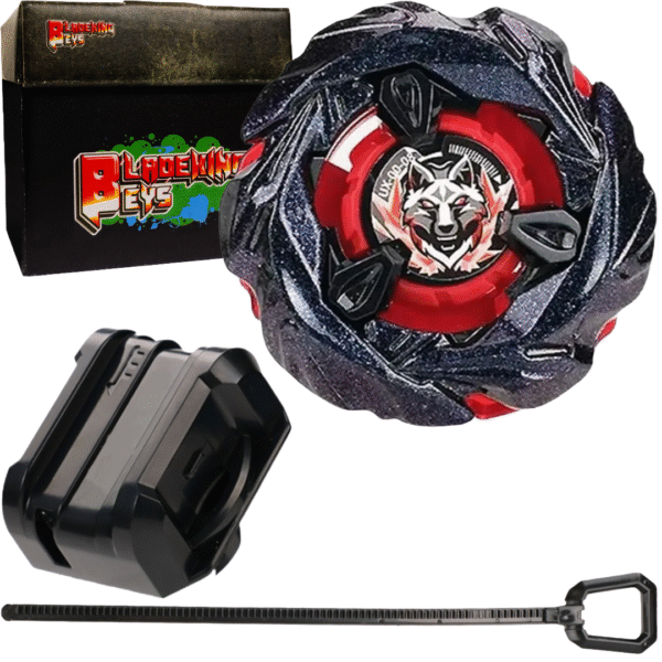 BLADEKING BEYS Launcher Kit- UX-00-08B+R SilverWolf 3-80FB + Small Winder Launcher + Toy Storage Box