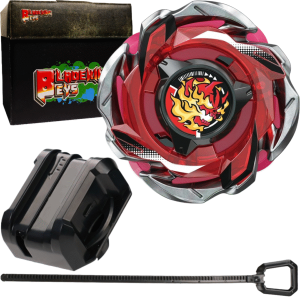 BLADEKING BEYS Launcher Kit- CX-05 HellsReaper T4-70K + Small Winder Launcher + Toy Storage Box