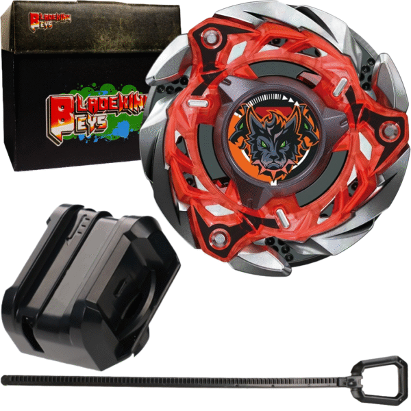 BLADEKING BEYS Launcher Kit- CX-08 CerberusFlame' W5-80WB + Small Winder Launcher + Toy Storage Box