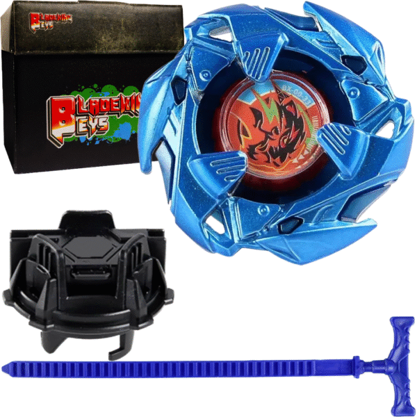 BLADEKING BEYS Launcher Kit- BX-blue 00-33 WeissTiger 3-60U + TD Launcher + Toy Storage Box