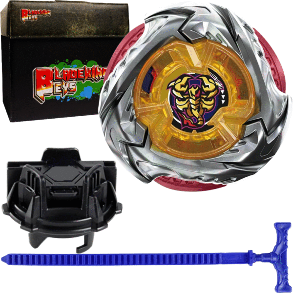 BLADEKING BEYS Launcher Kit- UX-14 ScorpioSpear' 0-70Z + TD Launcher + Toy Storage Box