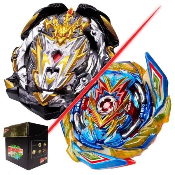 BLADEKING BEYS Random Booster Pack- B153 Prime Apocalypse 0Dagger Ultimate Reboo' + B163 Brave Valkyrie Evolution'2A + Toy Storage Box